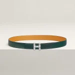 H Infini belt buckle & Reversible leather strap 24 mm - Image 3